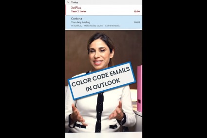 Color Code emails you’re copied on in Outlook #shorts